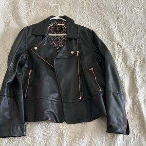 Ted Baker Lizia leather moto jacket